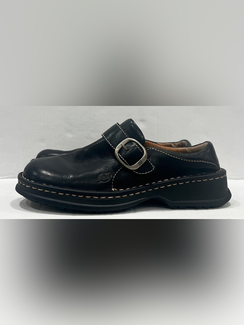 Born leather slip ons with buckle 6